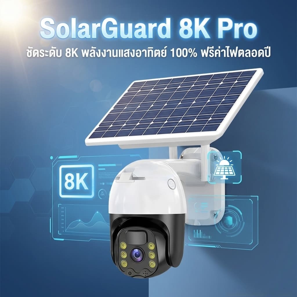 TP-LINK กล้องวงจรปิดพลังงานแสงอาทิตย์ WiFi 4K กันน้ำ กันฝน ตรวจจับมนุษย์ 360° ไม่ต้องเสียค่าไฟ Outdoor CCTV รูปที่ 9