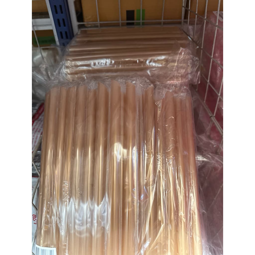 สุ่มยี่ห้อ อ่านก่อนสั่งหลอดไข่มุกใหญ่ ห่อฟิมล์ พลาสติก สุ่มยี่ห้อแพ็คละ 100 เส้น หลอด หลอดดูดไข่มุก รูปที่ 4
