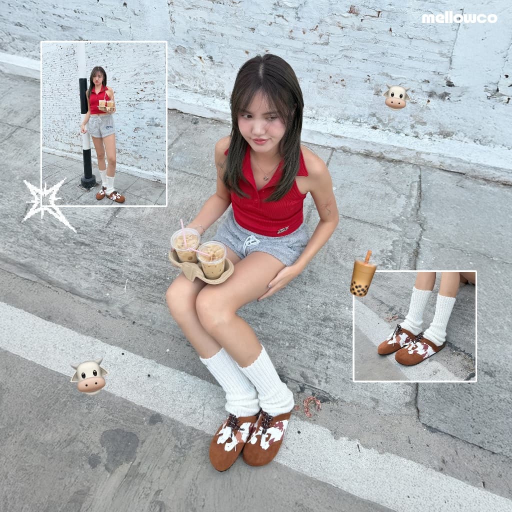 Mellowco รุ่น Wister รองเท้าเปิดส้นหนัง Suede Mule M10-5036 รูปที่ 7