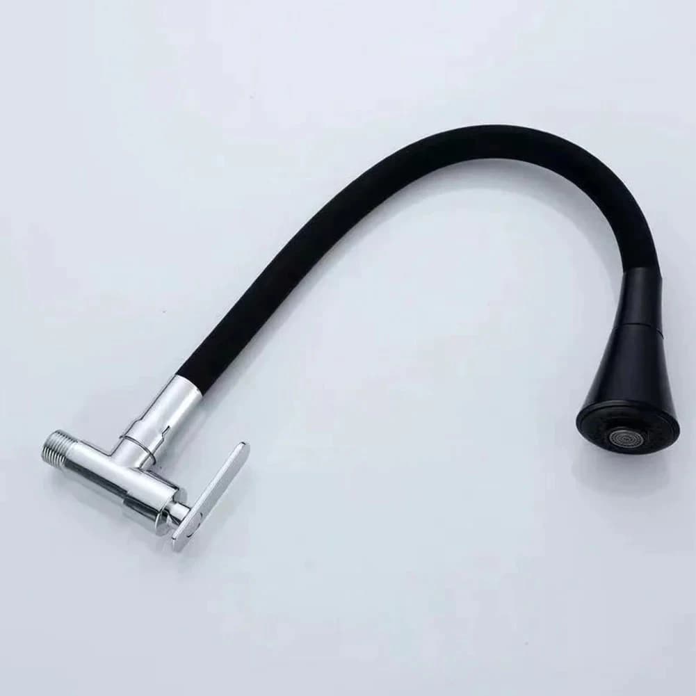ก๊อกน้ําล้างจาน คอโค้งแรงดันน้ําขนาดใหญ่ ก๊อกน้ําอ่างล้างจาน 360° ทองแดงทั้งหมดเดี่ยว รูปที่ 3