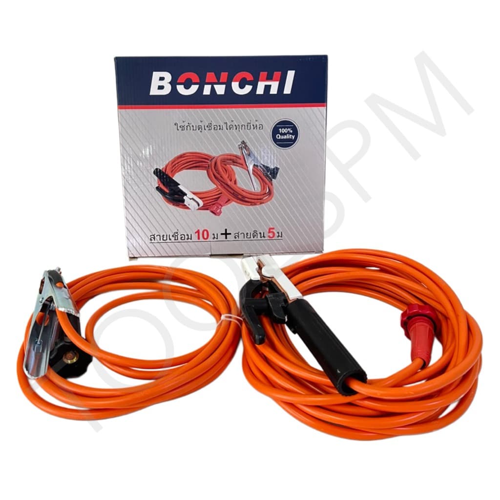 BONCHI สายเชื่อม สำเร็จรูปพร้อมหัวคีบกับธูปเชื่อมสายบวกและหัวคีบเหล็กกับสายกราวน์ พร้อมหัวเกลียว มีหลายขนาดให้เลือก รูปที่ 4