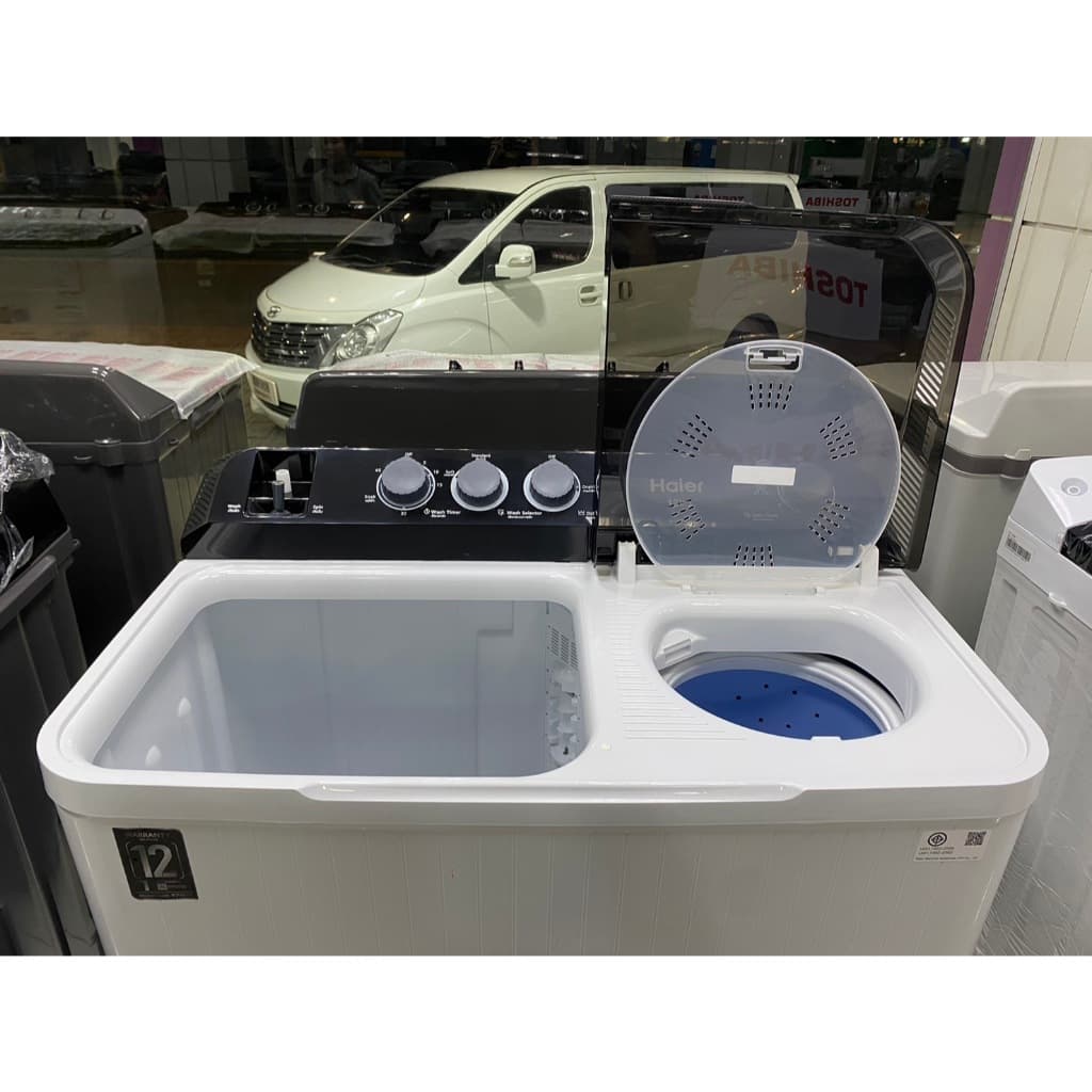 HAIER เครื่องซักผ้า 2 ถัง ขนาด 7.5 โล รุ่น HWM-TE75 รับประกันมอเตอร์ 12 ปี รูปที่ 3