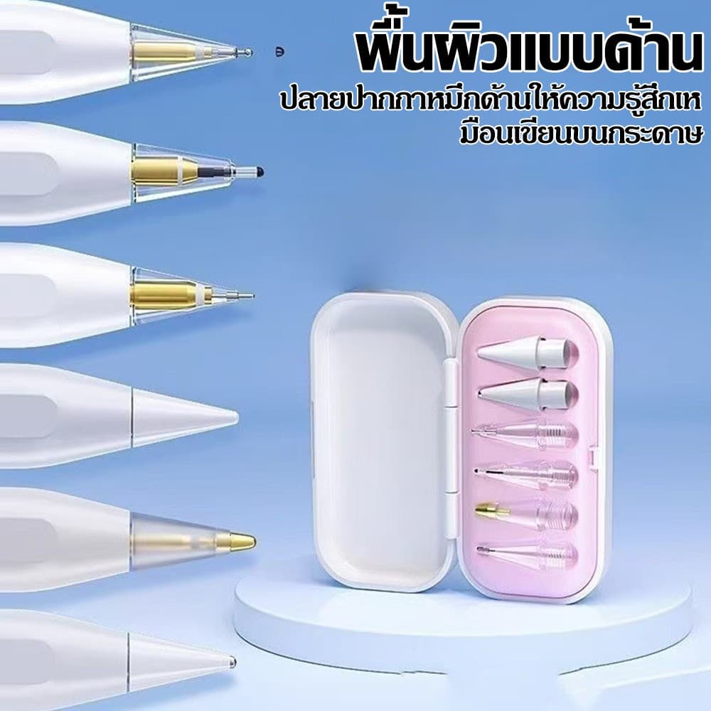 NEODIGI เคล็ดลับทดแทน 6 เท่าสําหรับ Pencil 1/2/3/Pro กล่อง Mini พร้อมปลายปากกานุ่มบาง สำหรับ Pad Pro/Air รูปที่ 4