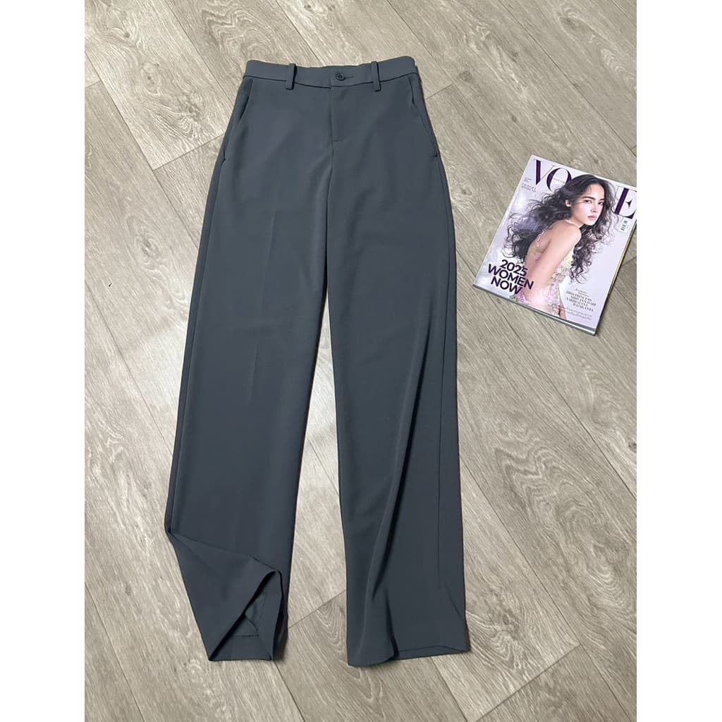 GLORIA JEANS Trousers กางเกงผ้าสีเทา เอวสูง ผ้ายืด งาสวย รูปที่ 7