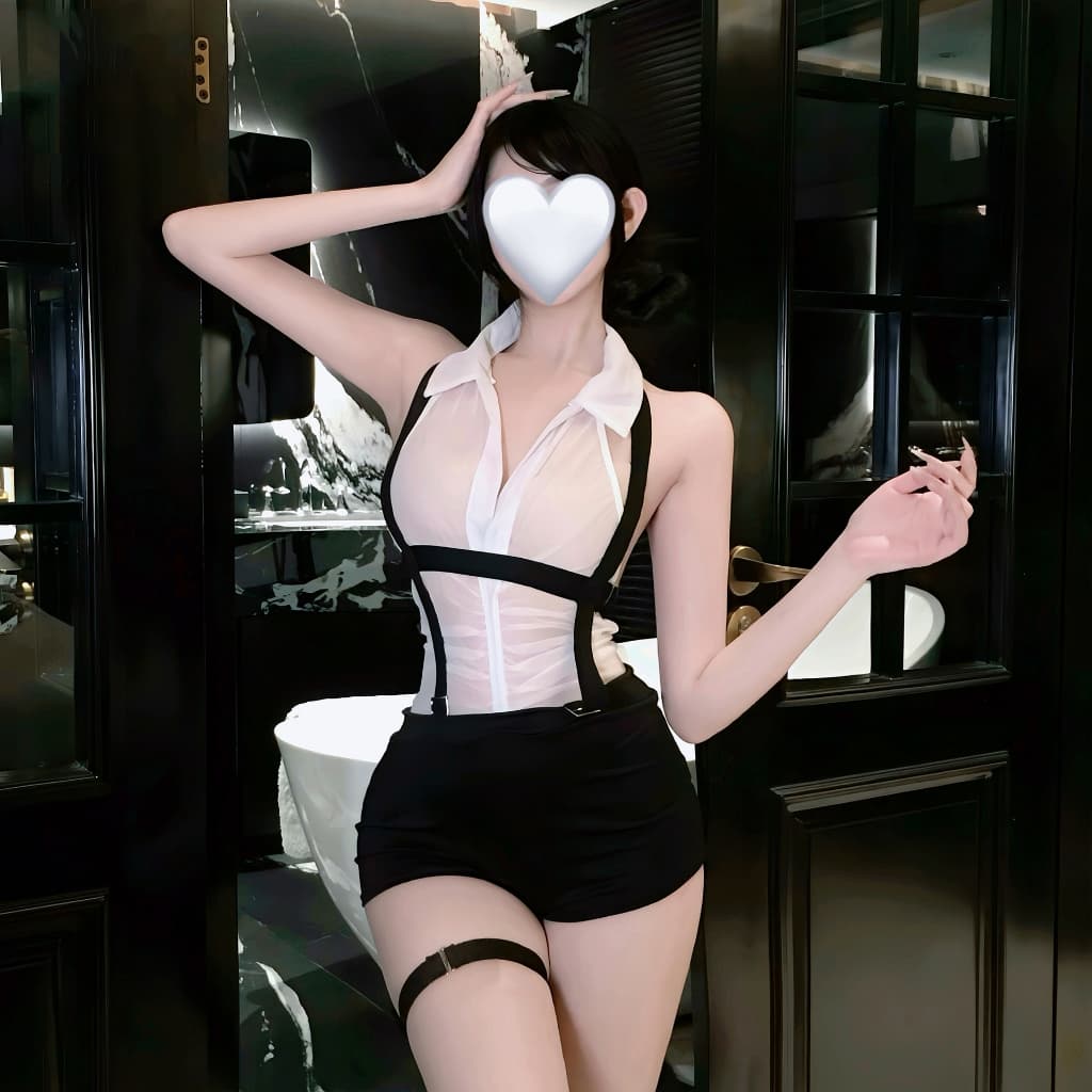 ชุดคอสเพลย์ sexy ชุดเลขา กระโปรงทรงเข้ารูป คอเสื้อเปิดกว้าง ผ้าโปร่ง หลากหลายสไตล์ ยั่วยวนสามีของคุณ รูปที่ 2