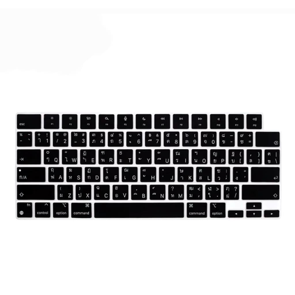 แผ่นซิลิโคนคีย์บอร์ด แบบนิ่ม พิมพ์ภาษาไทย อังกฤษ สําหรับ 2026 MacBook Neo 13 A3404 รูปที่ 5