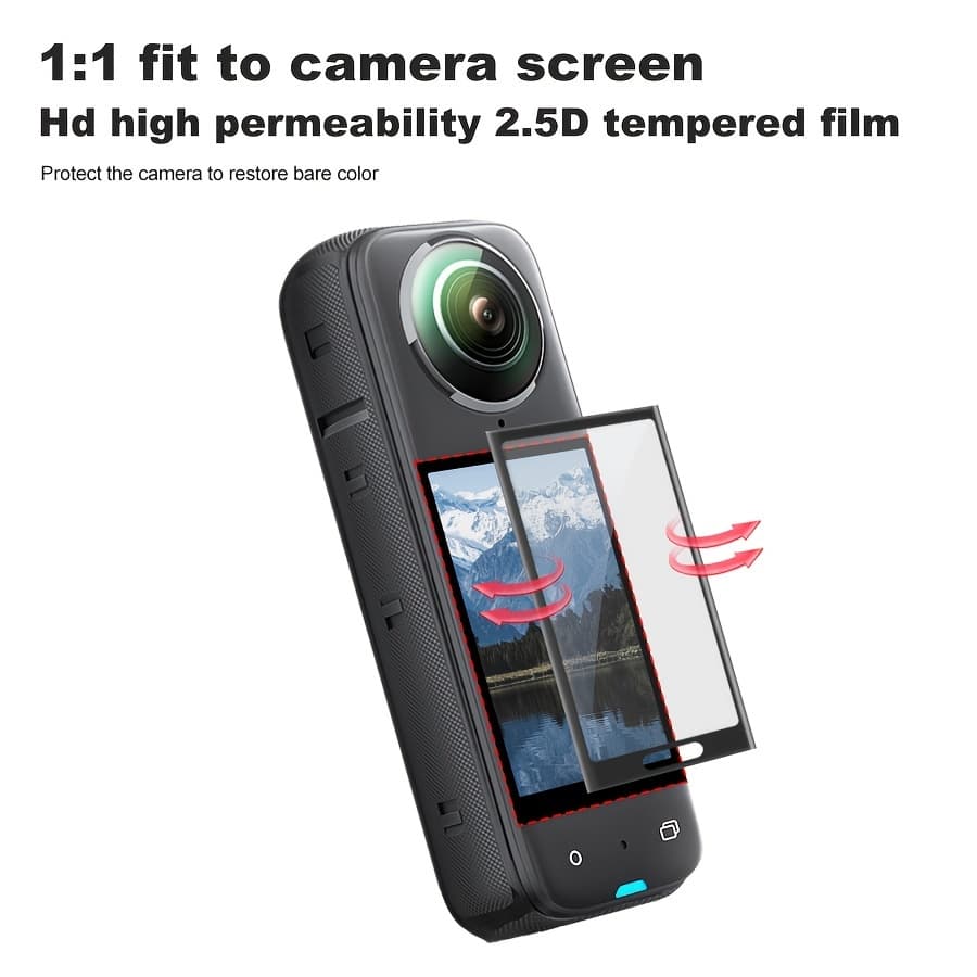 เซ็ตกระเป๋า+ฟิล์มกระจก+ฝาครอบเลนส์ สำหรับ Insta 360 X5 เท่านั้น รูปที่ 3