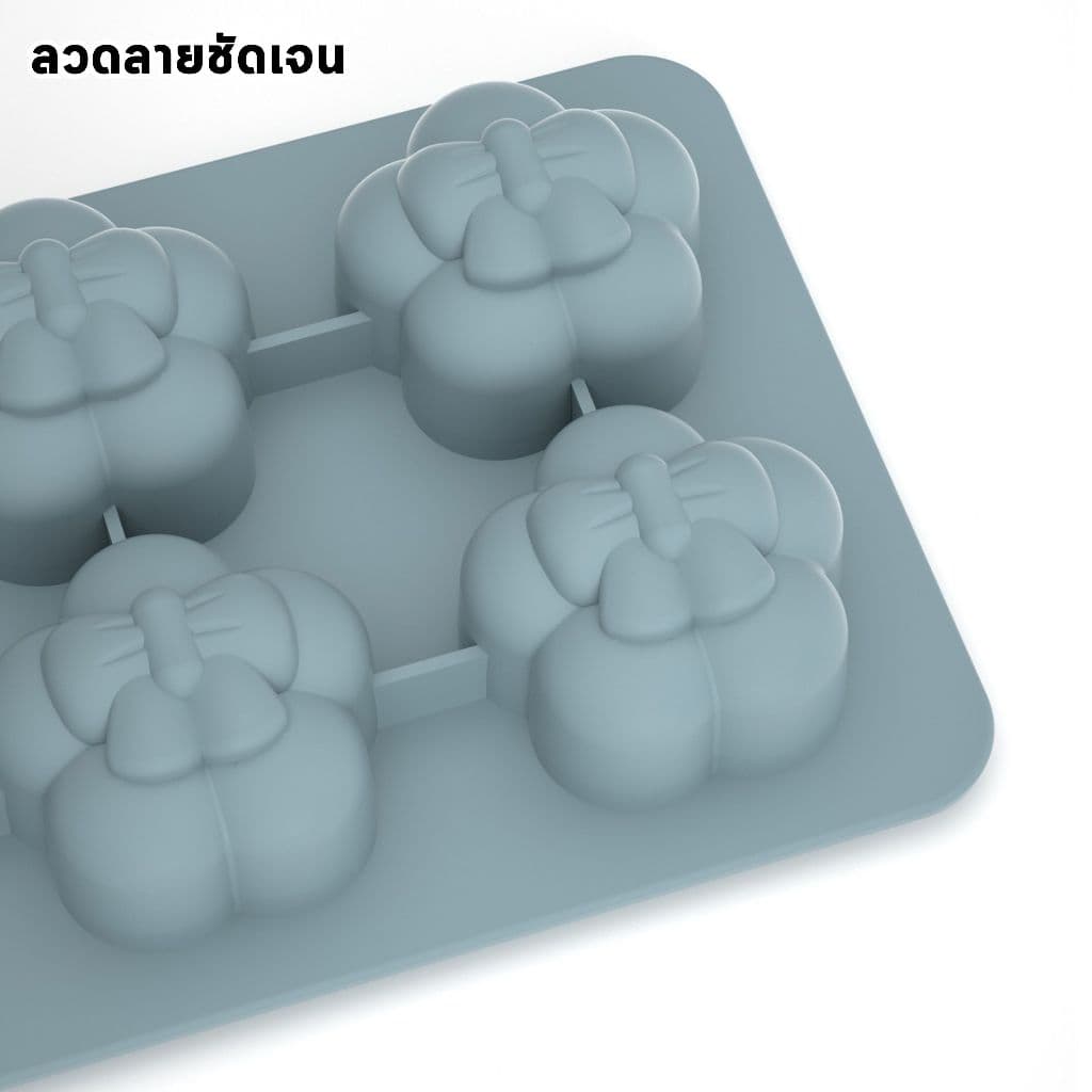 แม่พิมพ์ซิลิโคน แม่พิมพ์สบู่ บล๊อกน้ำแข็ง 4/6/8 ช่อง พร้อมฝาปิด พิมพ์น้ำแข็ง บล็อกทำขนม วุ้น ฟุตตี้ เกรดอาหาร ถอดง่าย รูปที่ 6