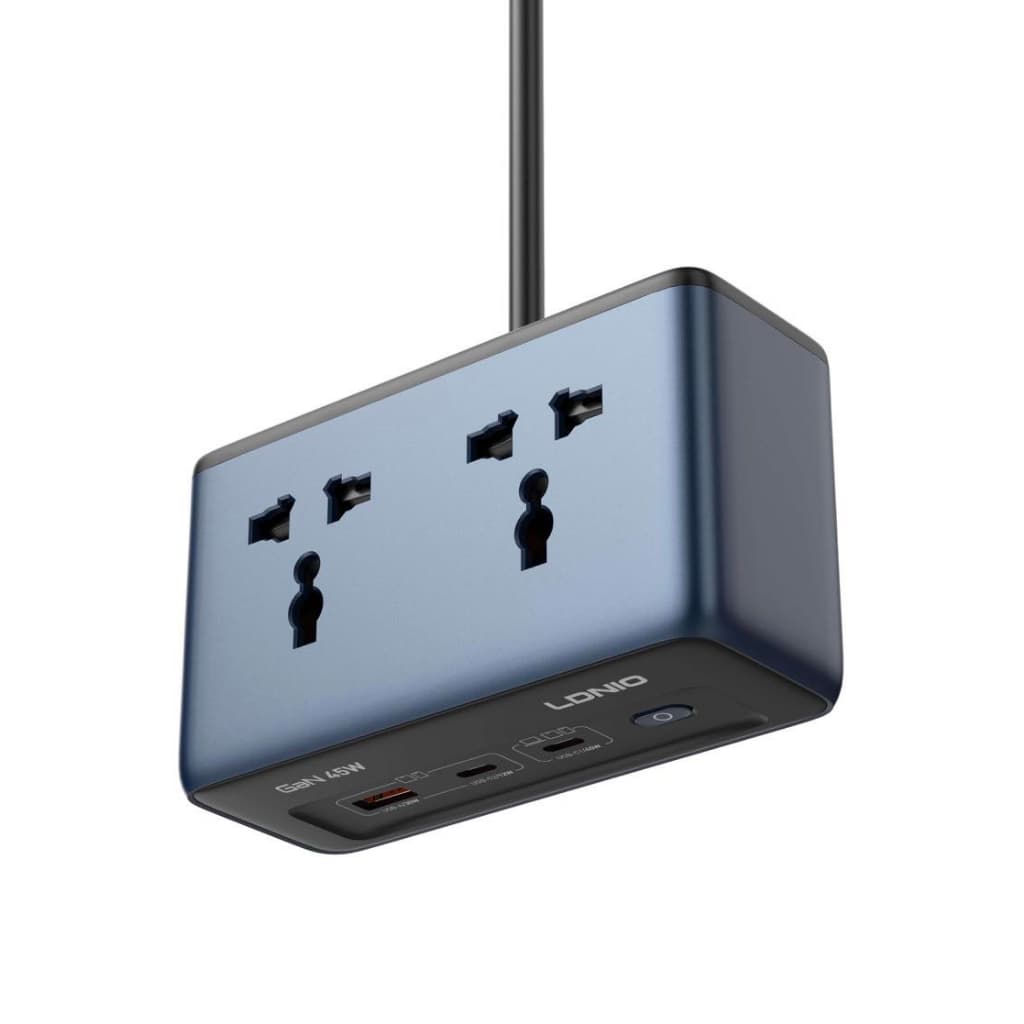 LDNIO SC1 GaN 2500W Power Socket Multi-Plug Strip ปลั๊กไฟอเนกประสงค์ รองรับการชาร์จเร็ว 45W รูปที่ 9