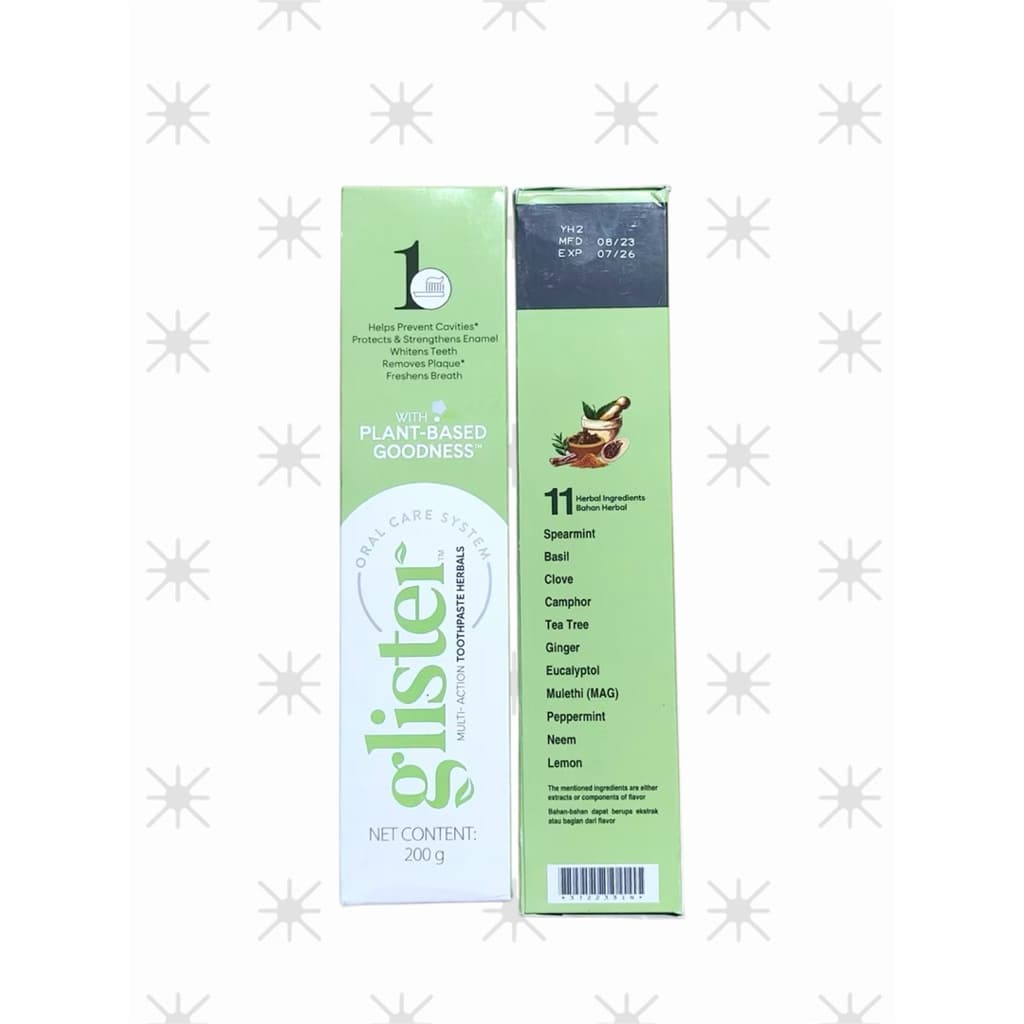 ยาสีฟัน กลิสเทอร์ ชาขาว ขนาด 200กรัม GLISTER Multi-Action White Tea Toothpaste 200g รูปที่ 3