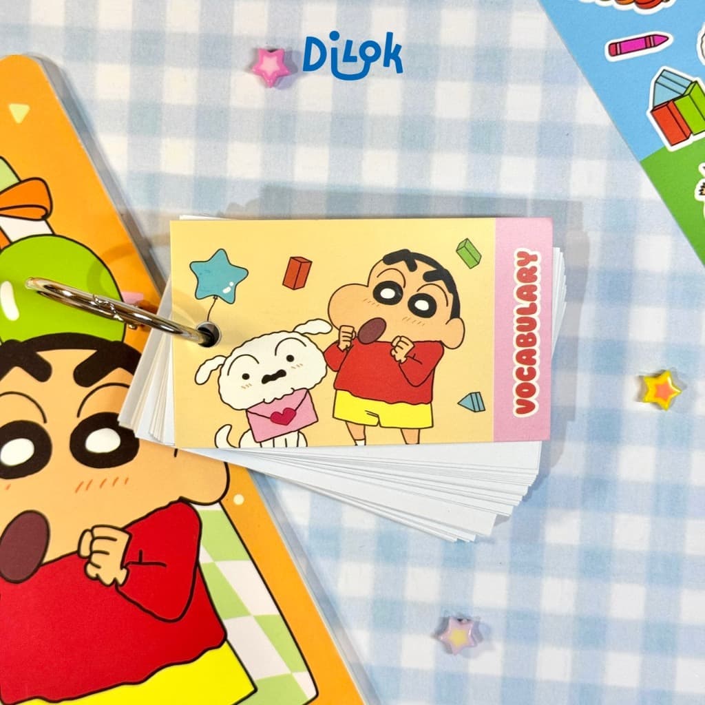 Crayon Shinchan Vocabulary Note สมุดจดศัพท์ชินจัง สมุดพกคำศัพท์ จำนวน 100 แผ่น มีห่วง รูปที่ 7