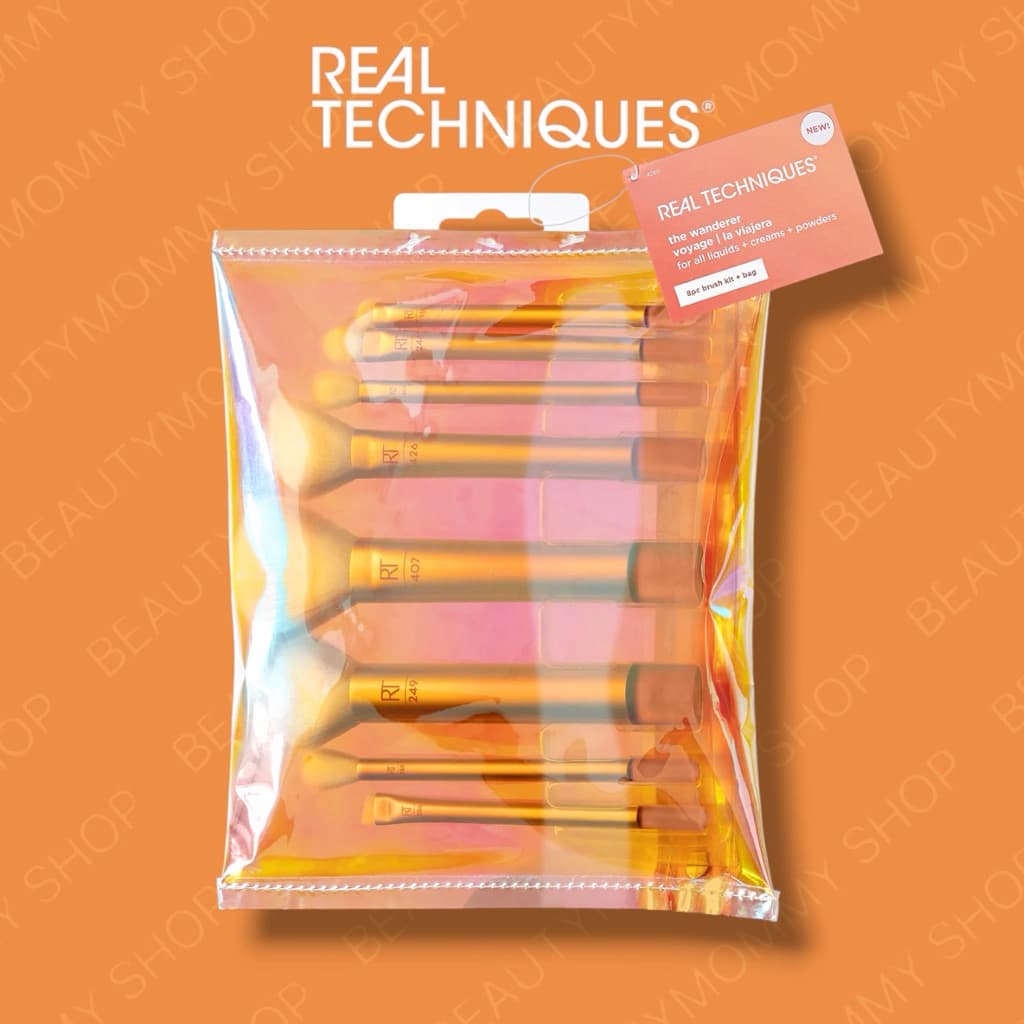 แท้ชัวร์!REAL TECHNIQUES Travel Fantasy Mini/ The Wanderer Makeup Brush Kit Set Limited Edition! พร้อมกระเป๋าใส่แปรง รูปที่ 6