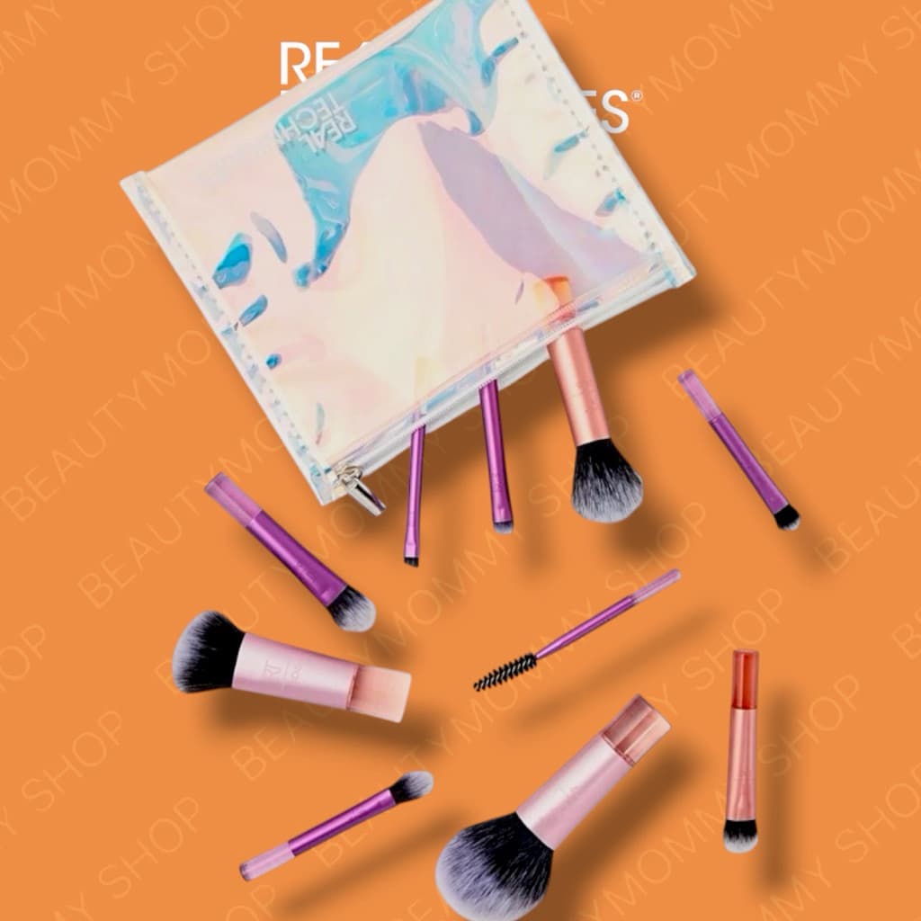 แท้ชัวร์!REAL TECHNIQUES Travel Fantasy Mini/ The Wanderer Makeup Brush Kit Set Limited Edition! พร้อมกระเป๋าใส่แปรง รูปที่ 7
