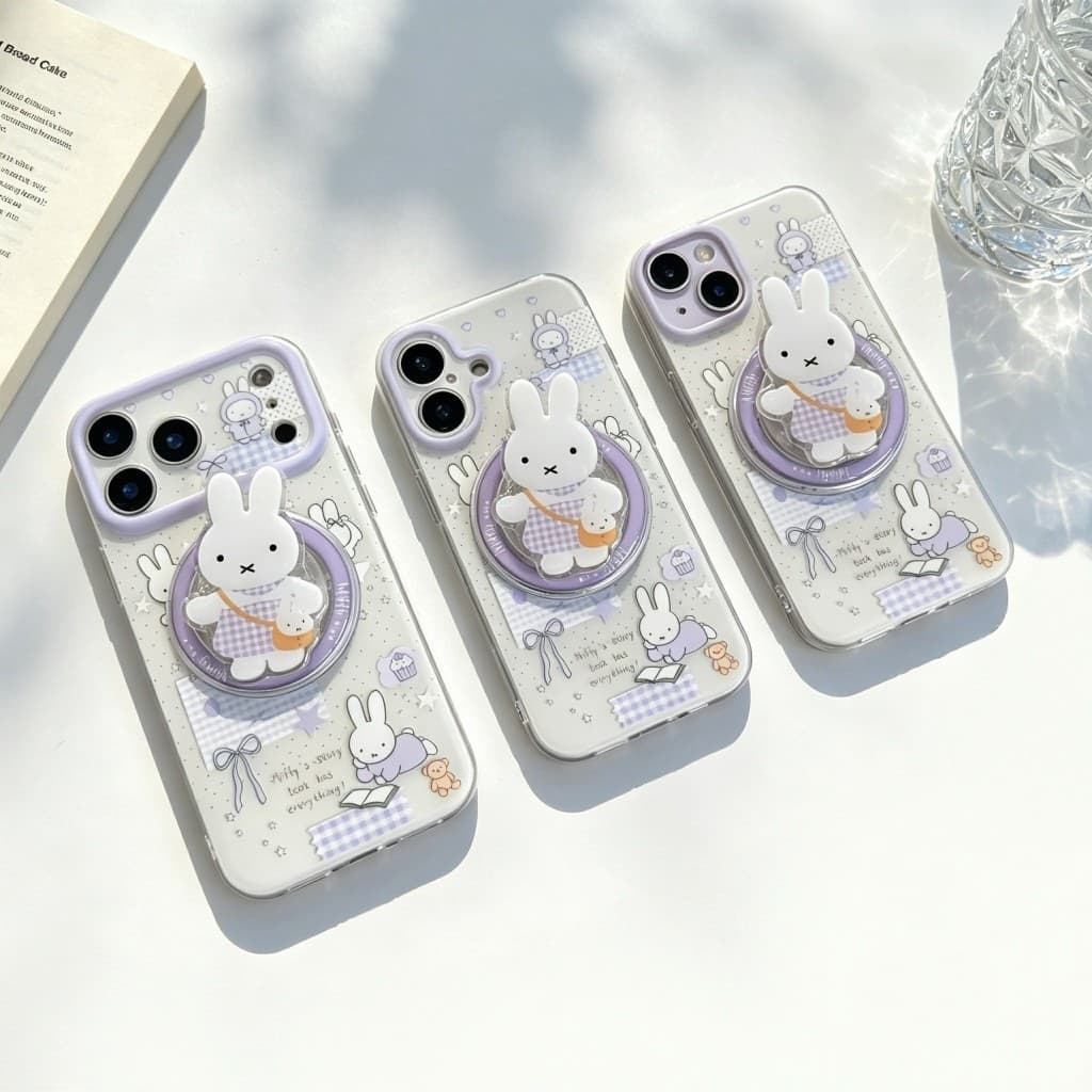 เคส IMD สำหรับ ต่ายม่วง iphone17promax 17 17pro 16promax 13 14 15 16plus 11 14promax งานด้าน ไม่เป็นรอยนิ้วมือไอโฟน16 รูปที่ 8