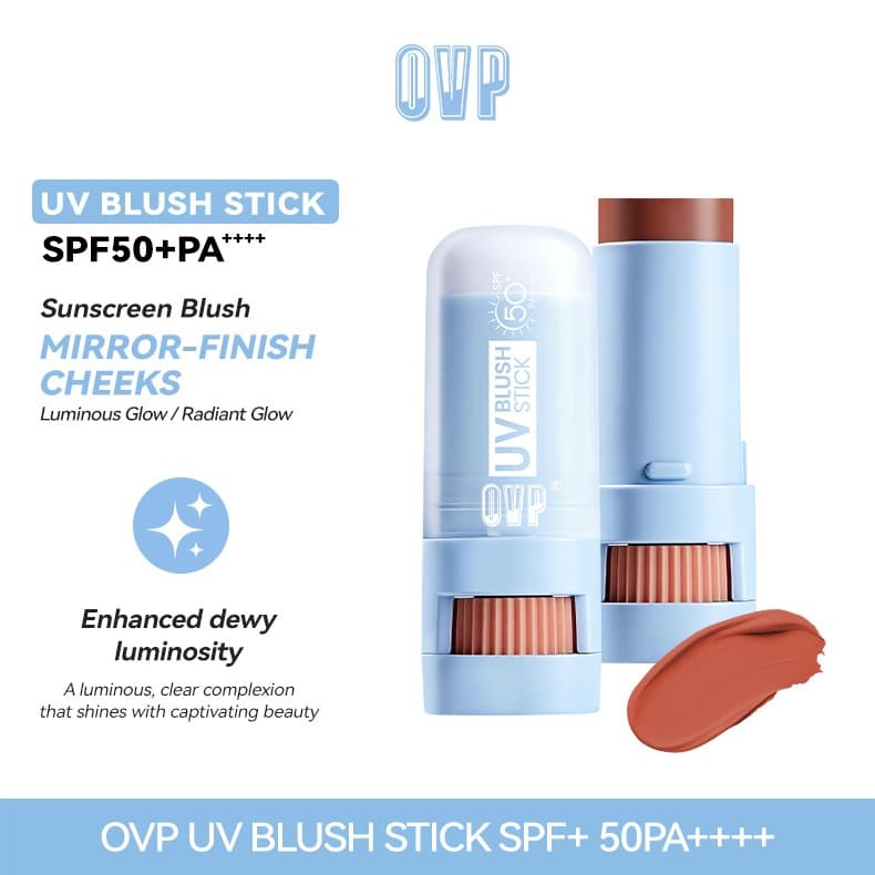 UV Blush Stick SPF50+ PA++++ บลัชกันแดด แก้มฉ่ำโกลว์ ติดทน 12 ชม. 5 สี 4g รูปที่ 4