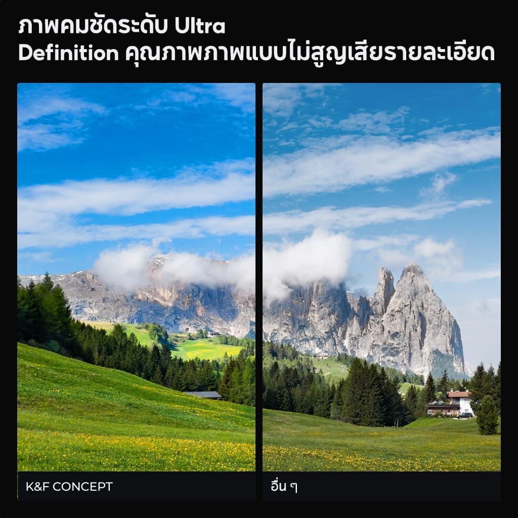 K&F CONCEPT NANO-X CPL camera filter โพลาไรซ์แรง กำจัดแสงสะท้อน แจกผ้าทำความสะอาด 3 ผืน รูปที่ 3