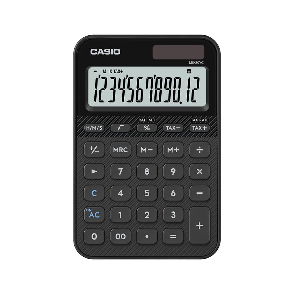 Casio Calculator เครื่องคิดเลขคาสิโอ้ สีสัน ประเภทตั้งโต๊ะ MS-20YC 12 หลัก รูปที่ 2