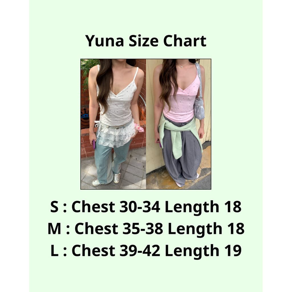 Cutie.Colors Yuna Cami เสื้อกล้ามกลิตเตอร์ รูปที่ 6