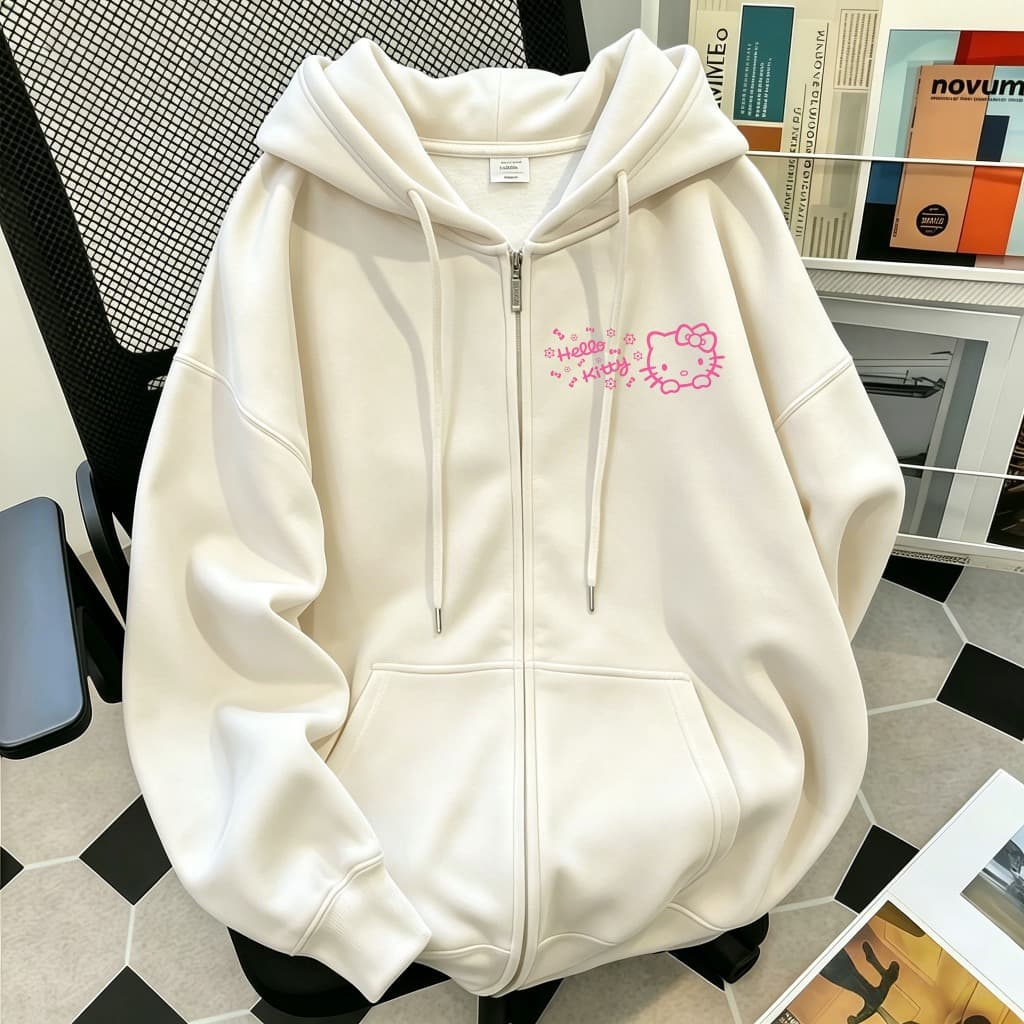 พร้อมส่งเสื้อเขียวหามีฮู้ด มีหมากแฟชั่น สไตล์เกาหลี Outfits ผู้หญิง Lady Women แขนยาว