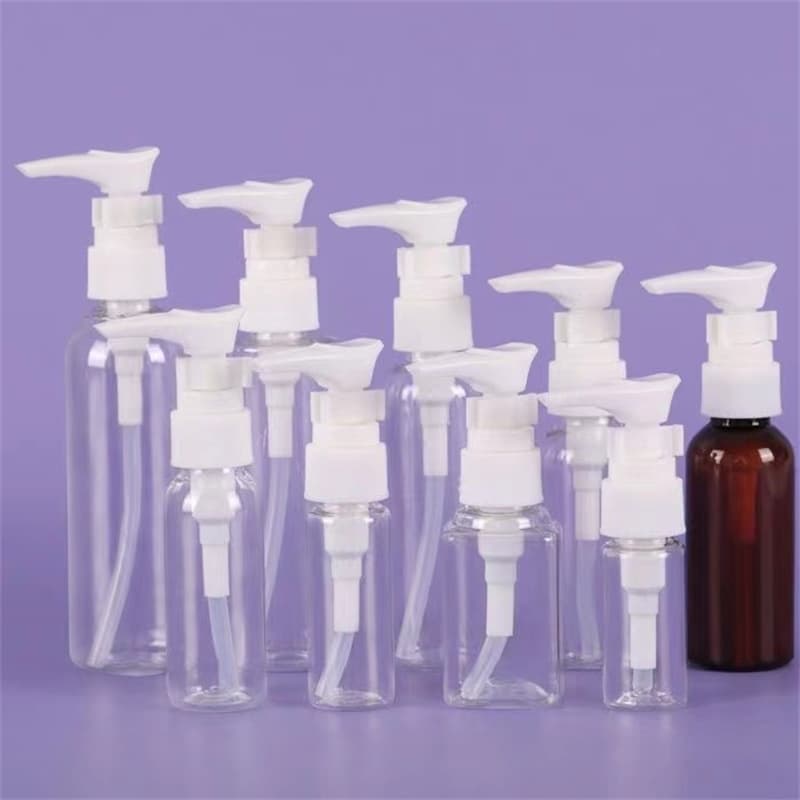 ขวดแบ่งเครื่องสำอางแบบปั๊ม ขวดใสใส่โลชั่น ครีม เจล แชมพู รีฟิลได้ 50ML/100ML รูปที่ 6