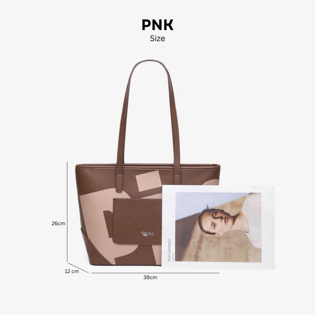 PNK Wendy Tote Bag กระเป๋าสะพายข้าง ขึ้นไหล่ได้ ใบใหญ่ จุของได้เยอะ รูปที่ 6