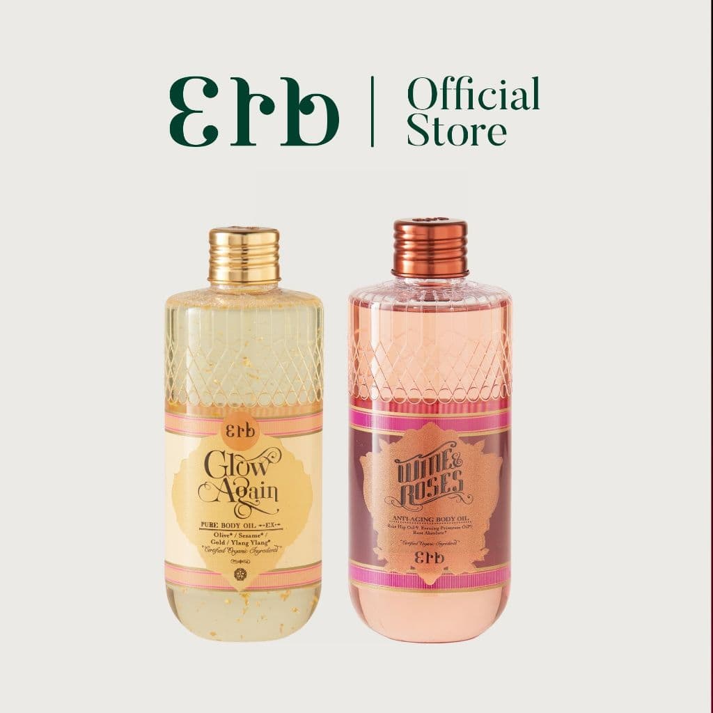 ERB Scent & Skin Set - Wine & Roses Body Oil 230 ml. + Glow Again Body Oil EX 240 ml. รูปที่ 1