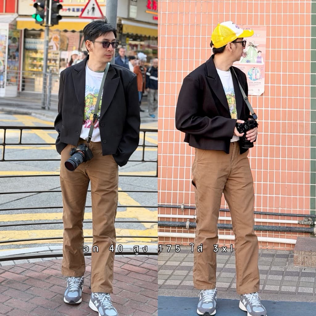 ผู้ชายใส่ได้Unisex !!ขายดี เป็นทรงไม่หนา 3 รูปที่ 3