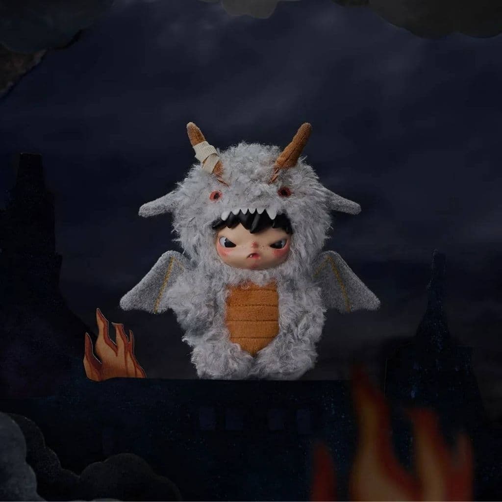 จากไทย พวงกุญแจ ฮิโรโนะมังกรเขียว Hirono Mist-Walker Series -Plush Doll Pendant แท้ ช้อป รูปที่ 5