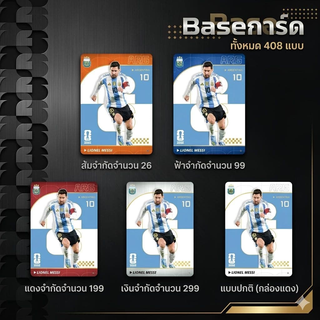 ด่วนกทมการ์ดฟุตบอลฟีฟ่า FIFA WORLD 2026 การ์ดสะสมนักเตะระดับโลก KAYOU FIFA พร้อมจัดส่งในประเทศไทยแล้ววันนี้ รูปที่ 7