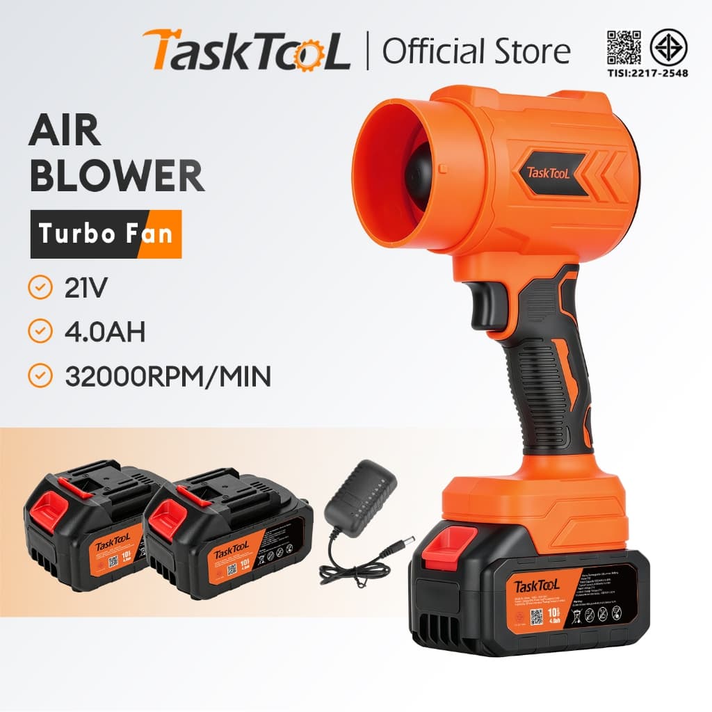 TASKTOOL TISI มาตรฐาน เครื่องเป่าลม 32000rpm/min เครื่องเป่าลมไร้สาย 21V โบเวอร์ ที่เป่าลมไฟฟ้า เครื่องเป่าลมเจ็ท รูปที่ 1
