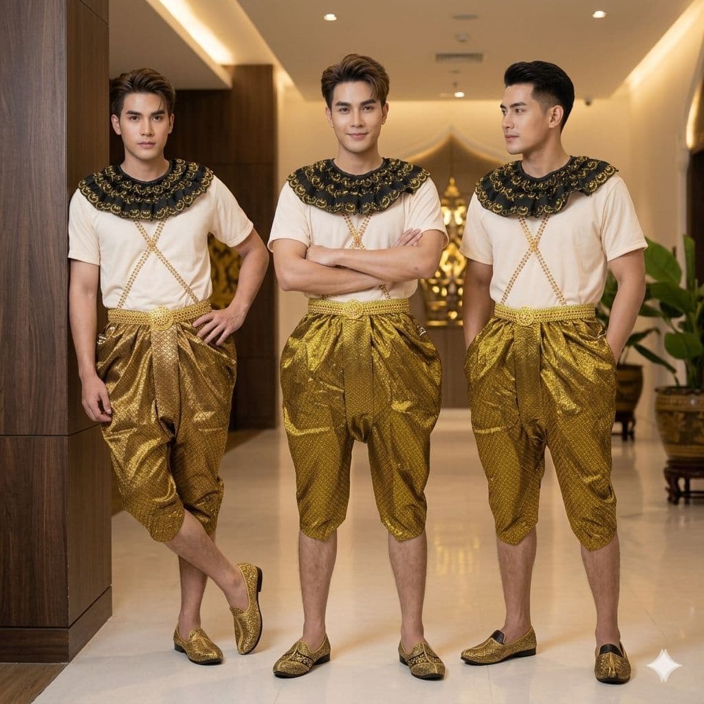ชุดพระอภัยมณีผู้ใหญ่ ชุดการแสดงผู้ใหญ่ ชุดวันสุนทรภู่ผู้ใหญ่ ชุดพระอภัยมณีสุดสาคร รูปที่ 3