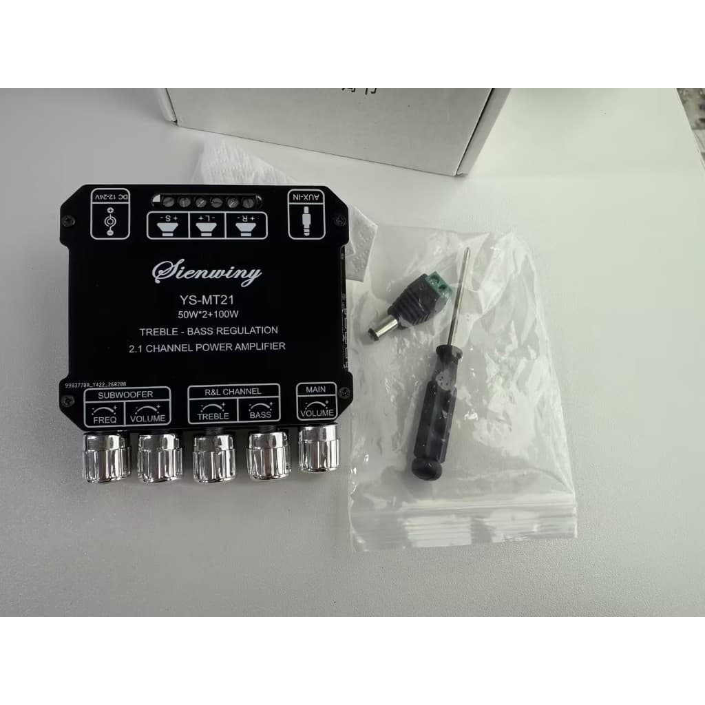 SINWINY YS-MT21 TPA3116 2.1 ช่องบลูทูธ 5.0 เครื่องขยายเสียงซับวูฟเฟอร์ 50WX2 + 100W เครื่องขยายเสียงสเตอริโอเบส รูปที่ 2