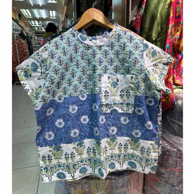 โพส2 อัพเดทลายใหม่อัพเดทลายตลอด‍เสื้อเชิ้ต ผ้าคอตตอนอินเดีย ใส่ง่าย ระบายอากาศดี มีกระดุมหน้า กระเป๋า คอปกเชิ้ต รูปที่ 1