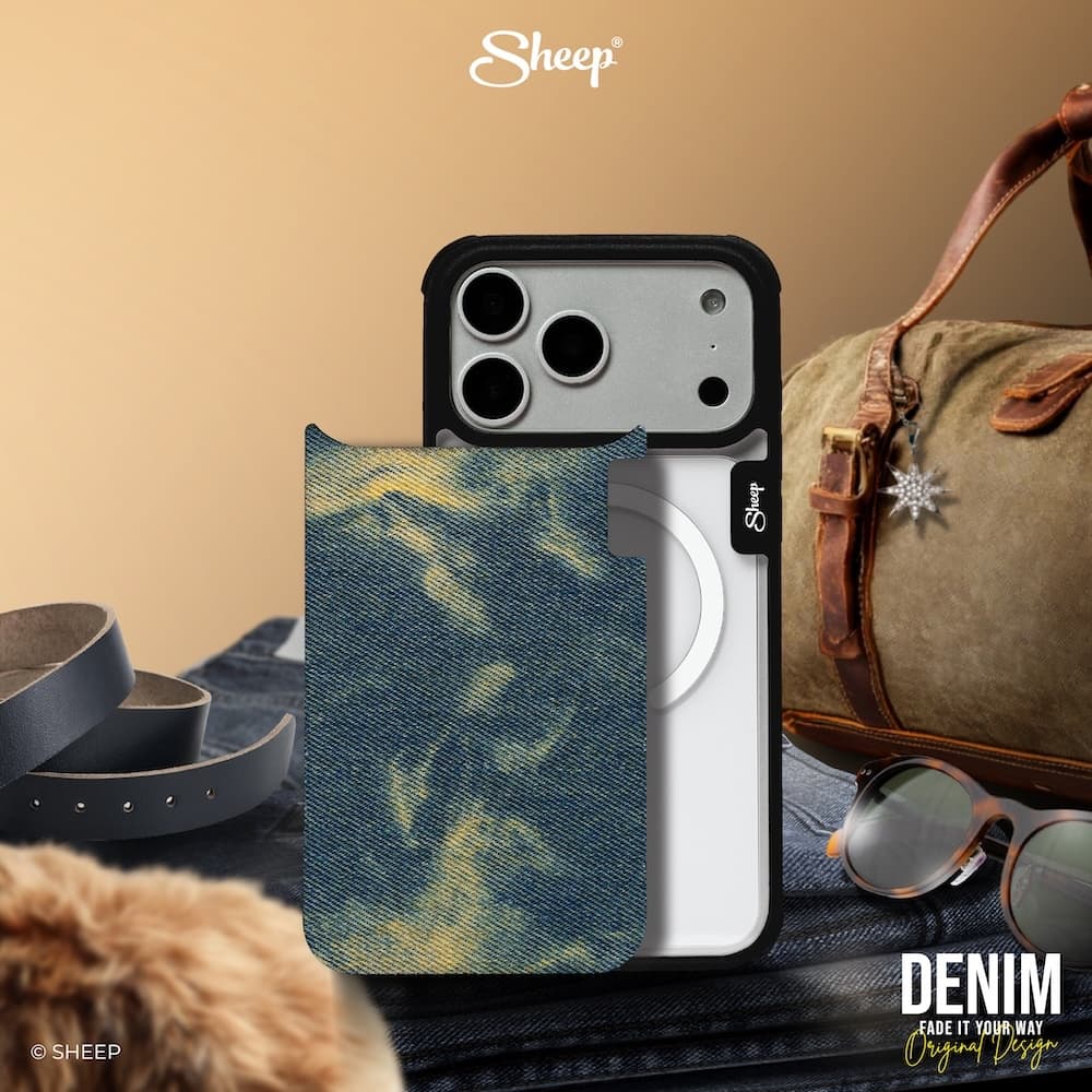 SHEEP OUTFIT Denim Collection เคสสำหรับไอโฟน เดนิมยีนส์ มีMagnet ถอดฝาหลัง รูปที่ 3