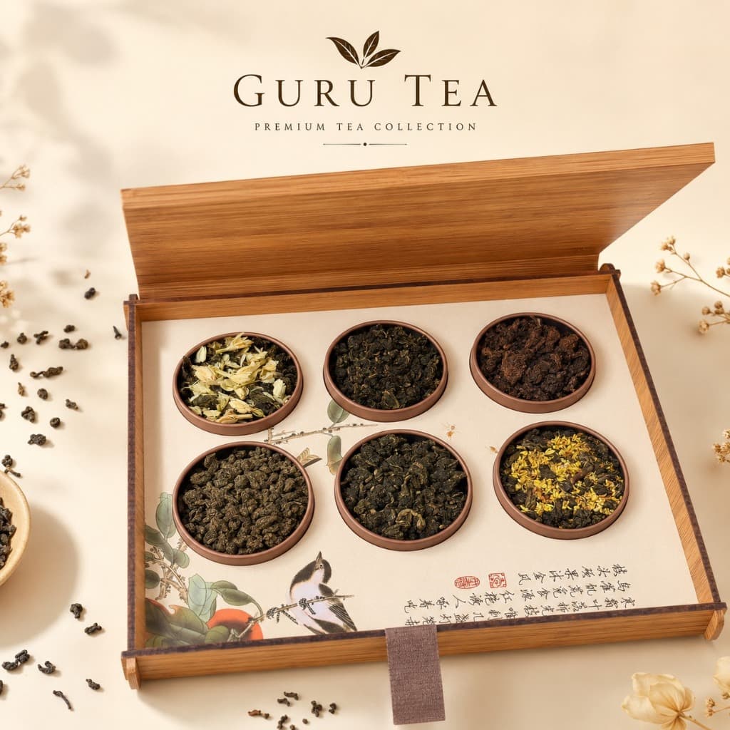 เซ็ตของขวัญ เซ็ตชา 3 / 6 ชนิด จากแบรนด์ guru tea ชามะลิ ชายอดน้ำค้างน้ำผึ้ง ชาหอมหมื่นลี้ ตัวขายดี รูปที่ 4