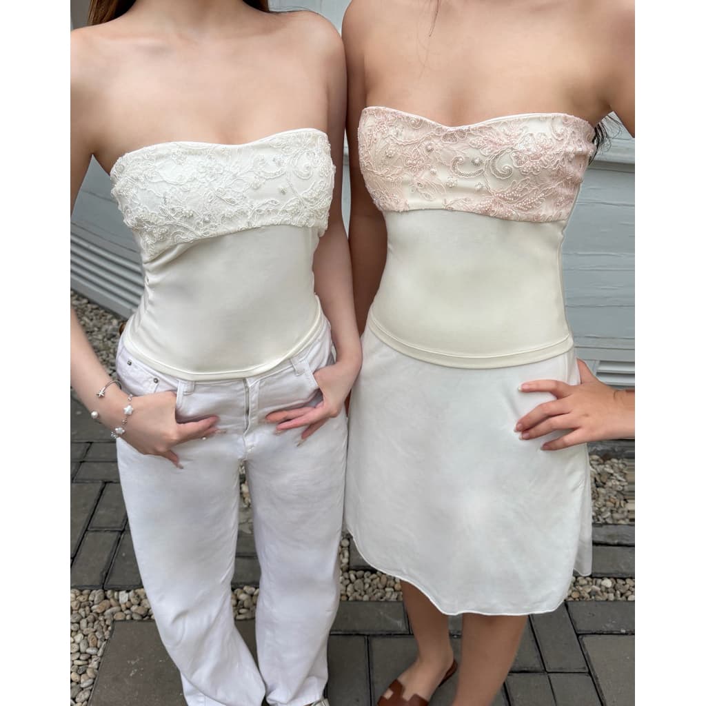 Serlyn | PORTIA Lace Tubetop เกาะอกลูกไม้ฝรั่งเศสพรีเมียม รูปที่ 8