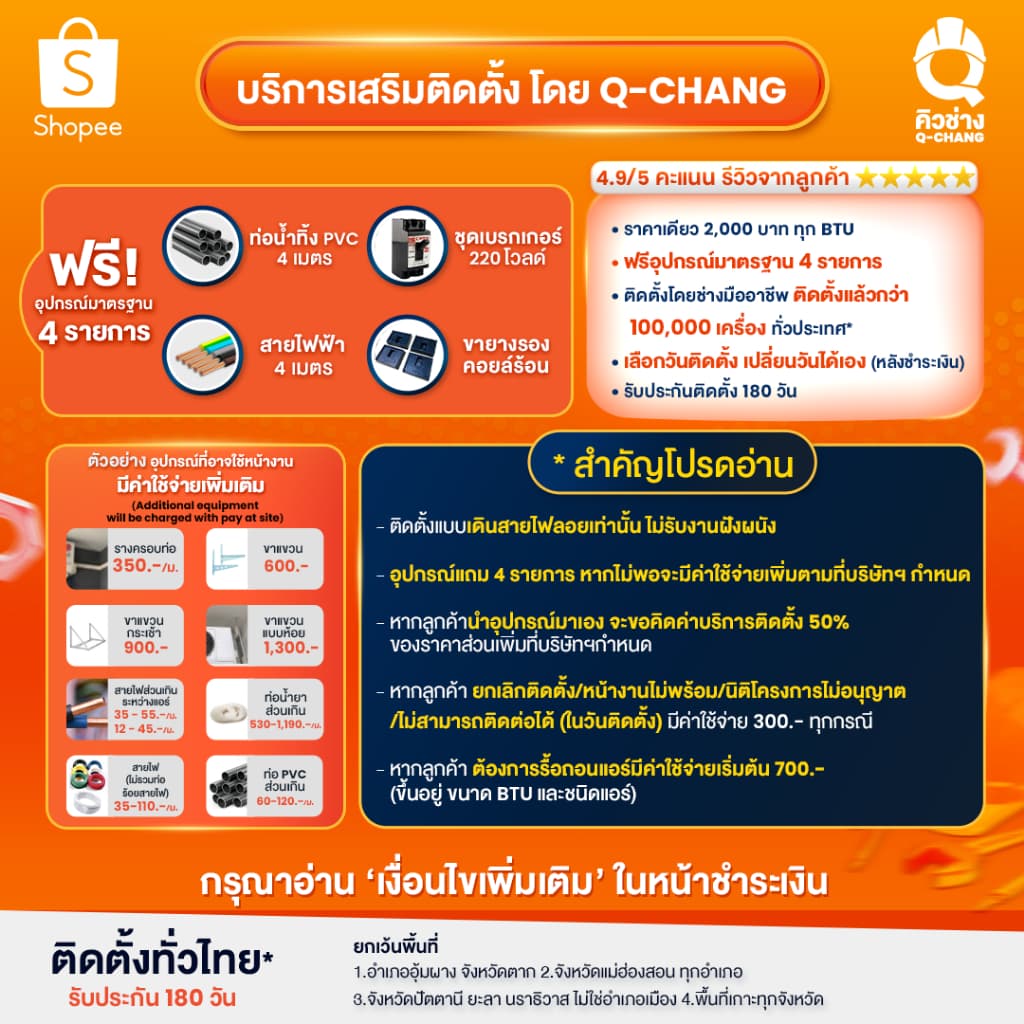 HAIER แอร์ ขนาด 12,300 BTU ระบบ Inverter เครื่องปรับอากาศติดผนัง รุ่น HSU-12VQAC05 ผ่อน 0% ได้ รูปที่ 2
