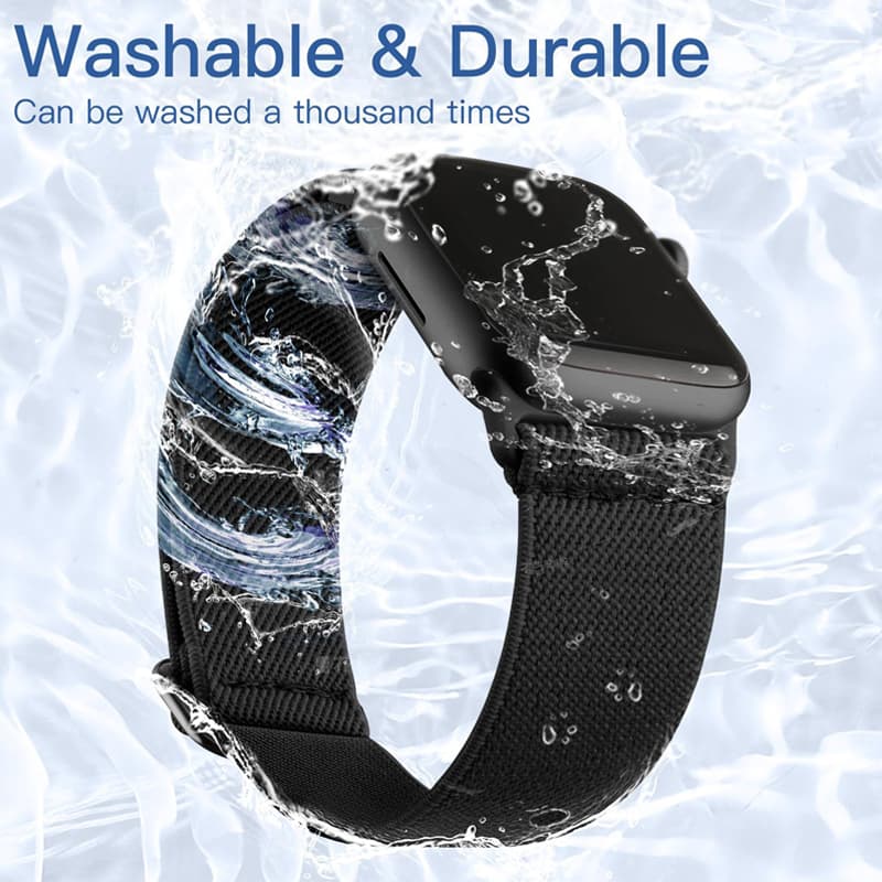 สายนาฬิกาถักสำหรับ iWatch ซีรีส์ 11/10/9/8/7/6/5/4/3/2/1/SE สายนาฬิการะบายอากาศขนาด 49mm/46/45/44/42/41/40/38mm รูปที่ 4