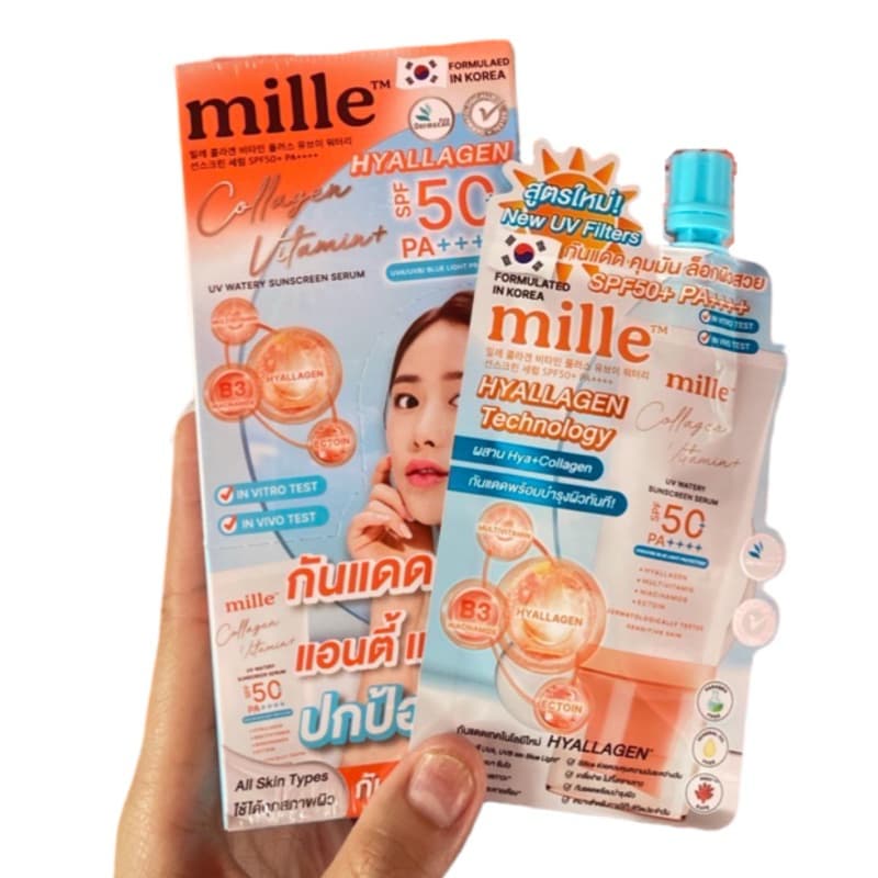 ไพรเมอร์ มิลเล่ Mille Snail Bright Primer SPF15 PA+ 6 กรัม รูปที่ 9