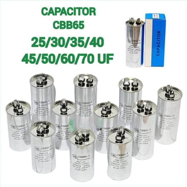 คาปาซิเตอร์ แอร์ รุ่น JH 25/30/35/40/45/50/60/70 แคปรัน/Capacitor CBB65 / 450V รูปที่ 1