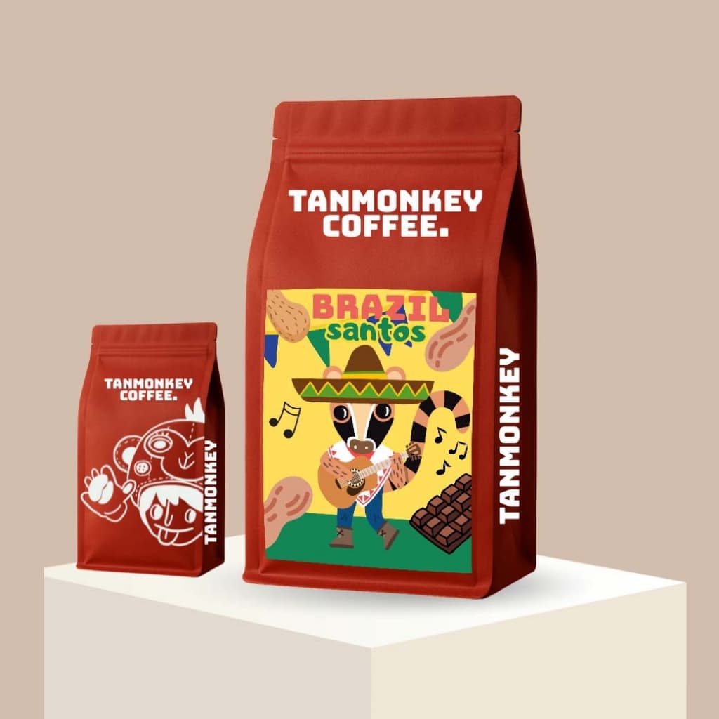 Tanmonkey Coffee เมล็ดกาแฟคั่ว Brazil Santos Coffee รูปที่ 2