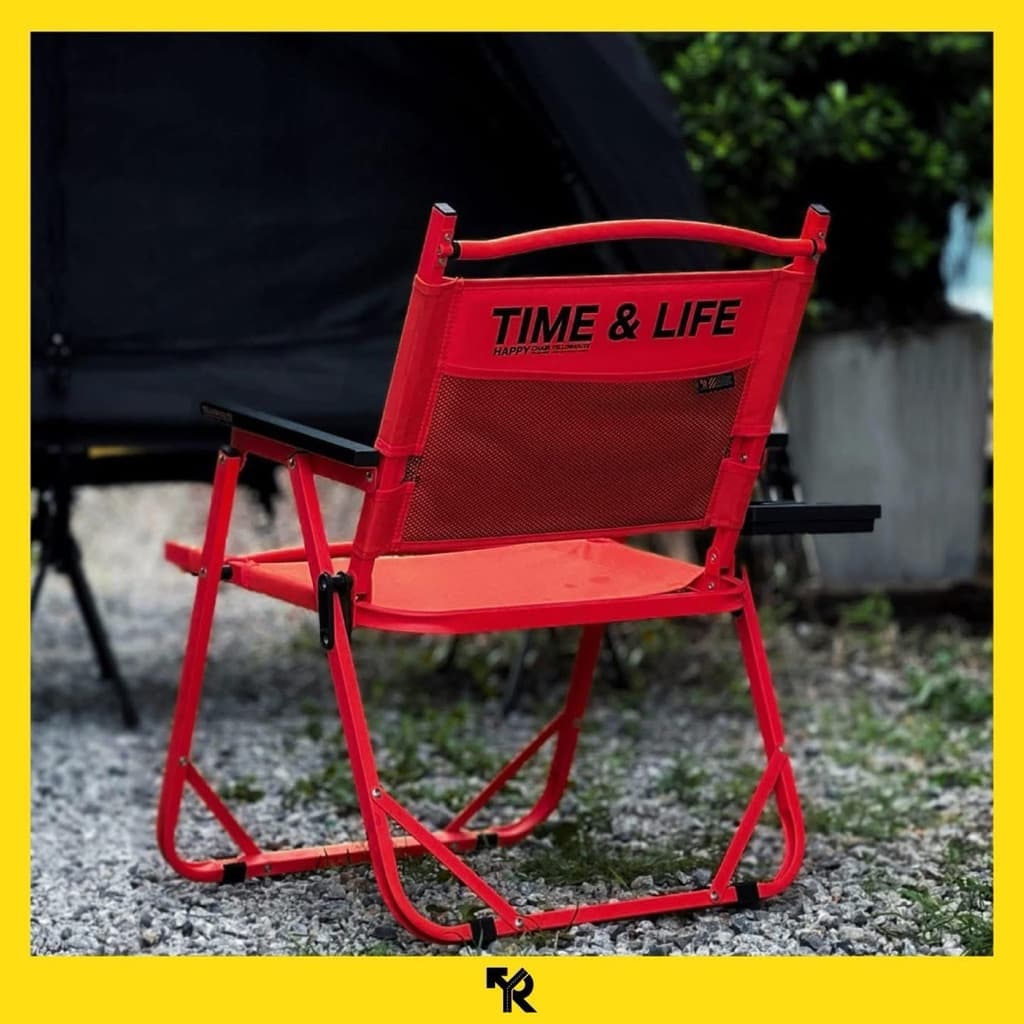 YELLOW ROUTE : เก้าอี้ HAPPY CHAIR สีเหลือง,แดง,ดำ,น้ำตาล,เขียว แถมฟรี ถาดวางแก้ว รูปที่ 4