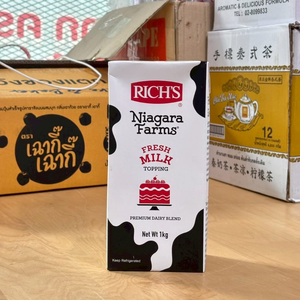 วิปปิ้งครีมริชส์ ไนแองการา ฟาร์ม เฟรช มิลค์ ทอปปิ้ง 1kg Rich's Niagara Farms Fresh Milk Topping รูปที่ 3