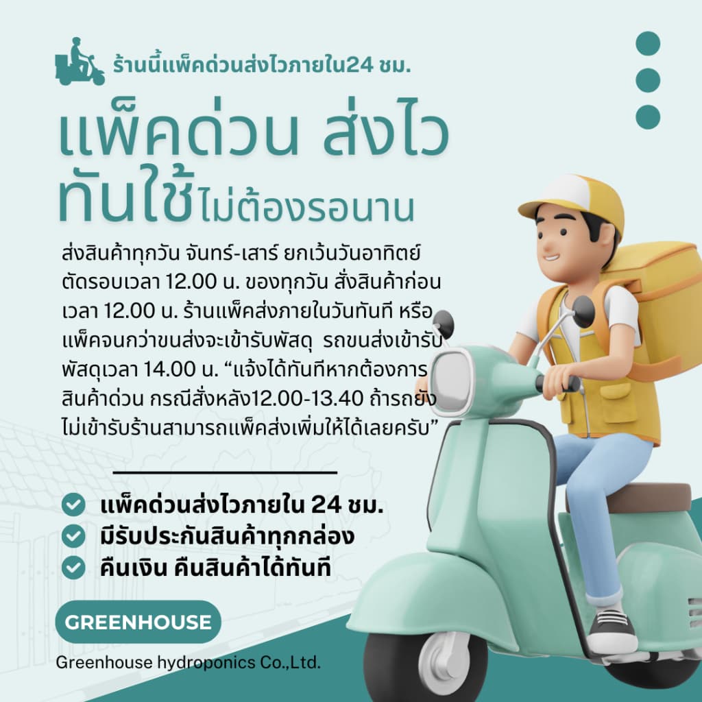ปุ๋ยน้ำกรีนเฮาส์แท้ ปุ๋ยน้ำ AB เข้มข้น 20 ลิตร สำหรับปลูกพืชไฮโดรโปนิกส์ ผักสลัด และผักไทย คุณภาพดี รูปที่ 6