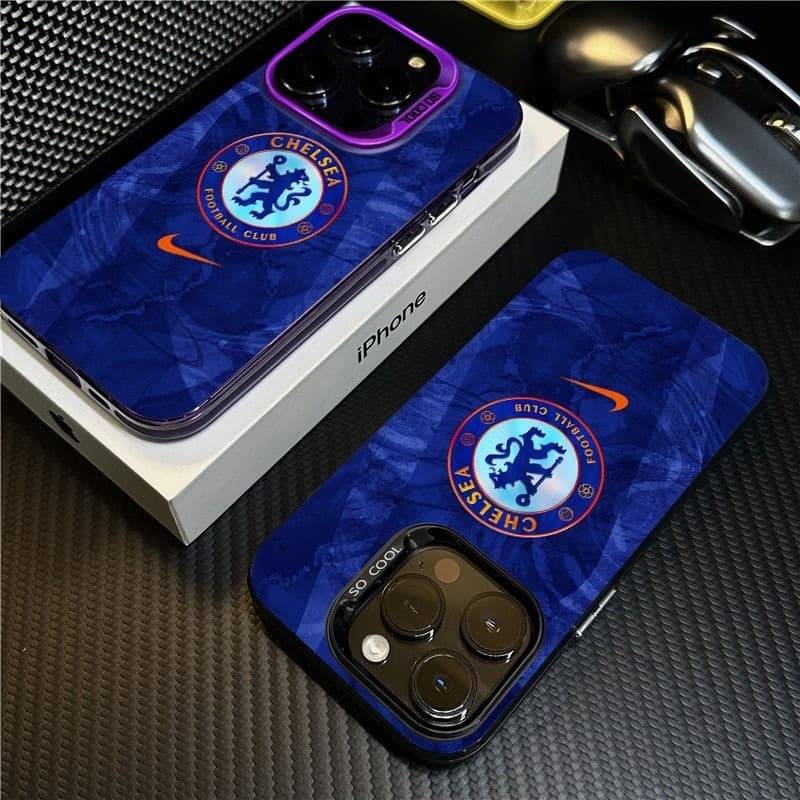 Chelsea Football Club 2025 เคสโทรศัพท์สําหรับ iPhone Premier League DAMAC พัดลม โลโก้สีน้ําเงินเข้มฟุตบอล IMD กีฬา shell รูปที่ 3