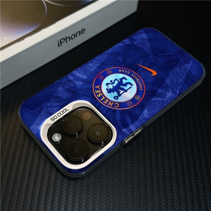 Chelsea Football Club 2025 เคสโทรศัพท์สําหรับ iPhone Premier League DAMAC พัดลม โลโก้สีน้ําเงินเข้มฟุตบอล IMD กีฬา shell รูปที่ 6