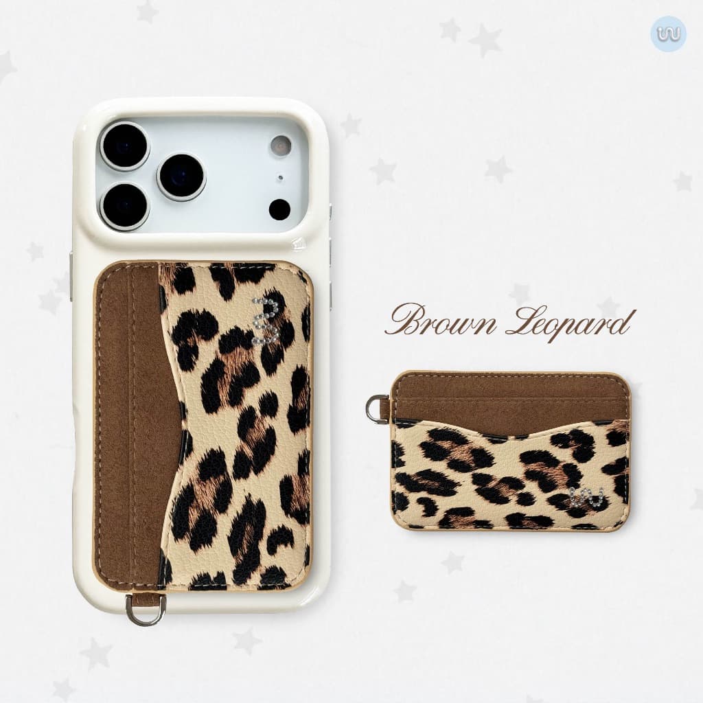 Whale Indeed Leopard ซองใส่บัตรสูงสุด 2 ใบ จับถนัดมือ แม่เหล็กแรง รูปที่ 3