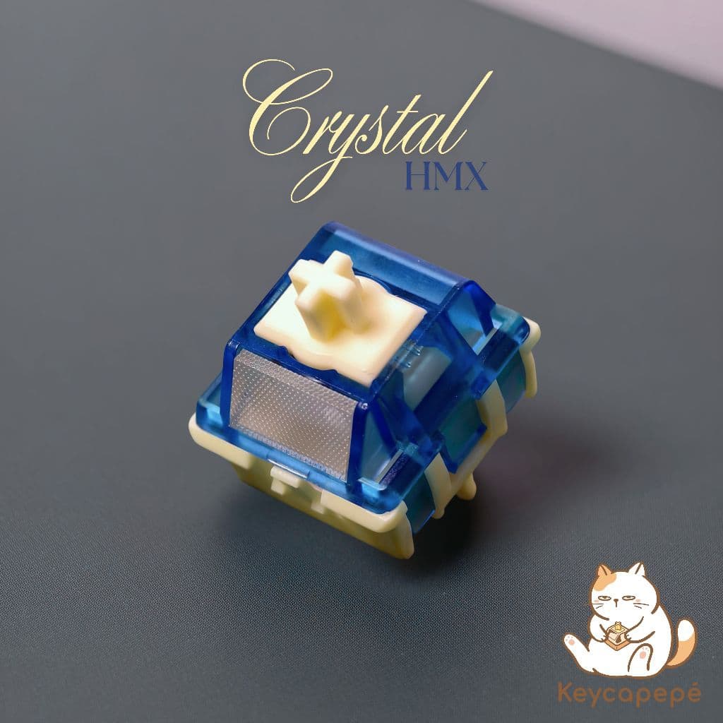 HMX Crystal Magnetic Switches สวิตช์คีย์บอร์ด แม่เหล็ก HE hall effect pre lubed รูปที่ 1
