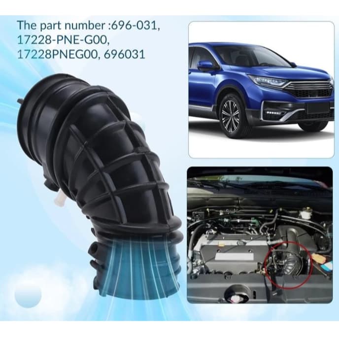 ท่ออากาศ CRV ปี 2002-2006 เครื่องยนต์ 2.0 เข้าปีกผีเสื้อ แท้ห้างHonda รูปที่ 3