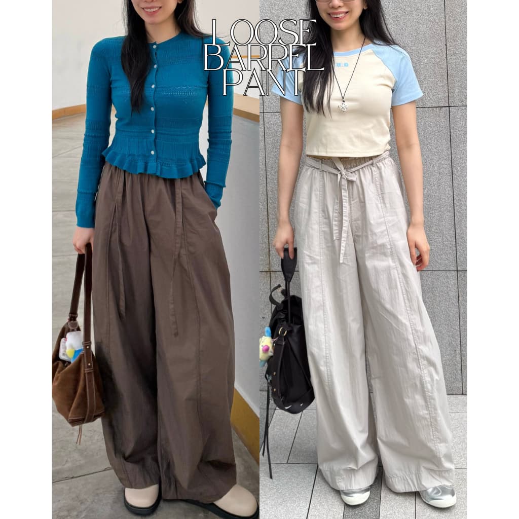 UIUI | LOOSE BARREL PANT กางเกงทรงโค้ง รูปที่ 6